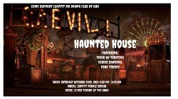 Haunted house flyer